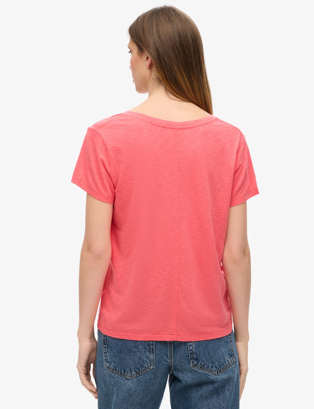 Cotton Rich Embroidered V-Neck T-Shirt 3 of 6
