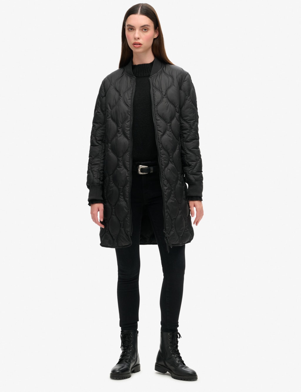 Quilted Lightweight Relaxed Coat 2 of 6