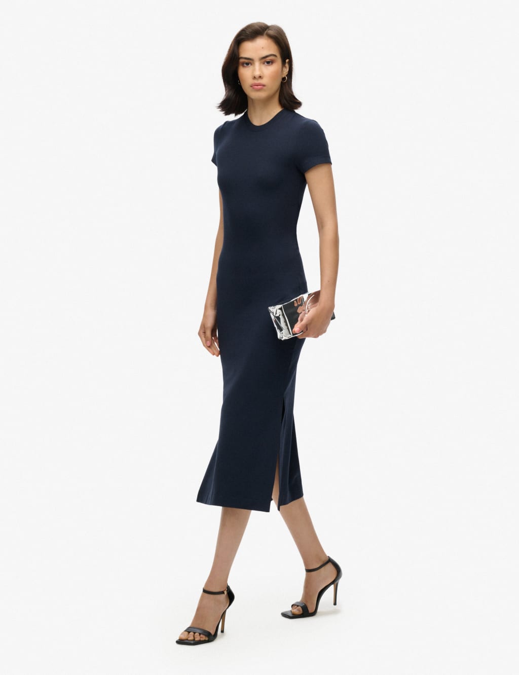 Cut Out Detail Midi Bodycon T Shirt Dress Superdry M S