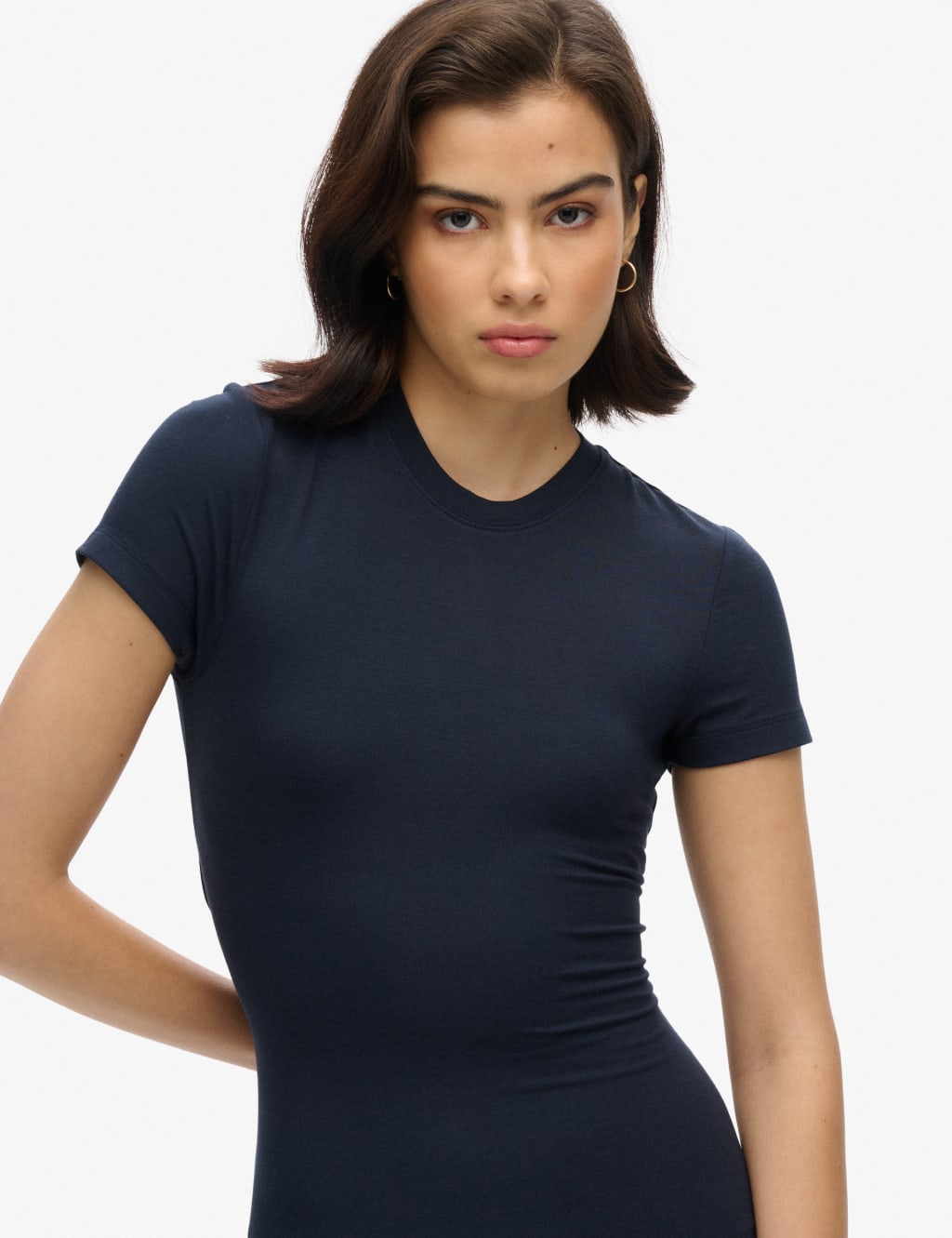 Cut Out Detail Midi Bodycon T-Shirt Dress 5 of 7