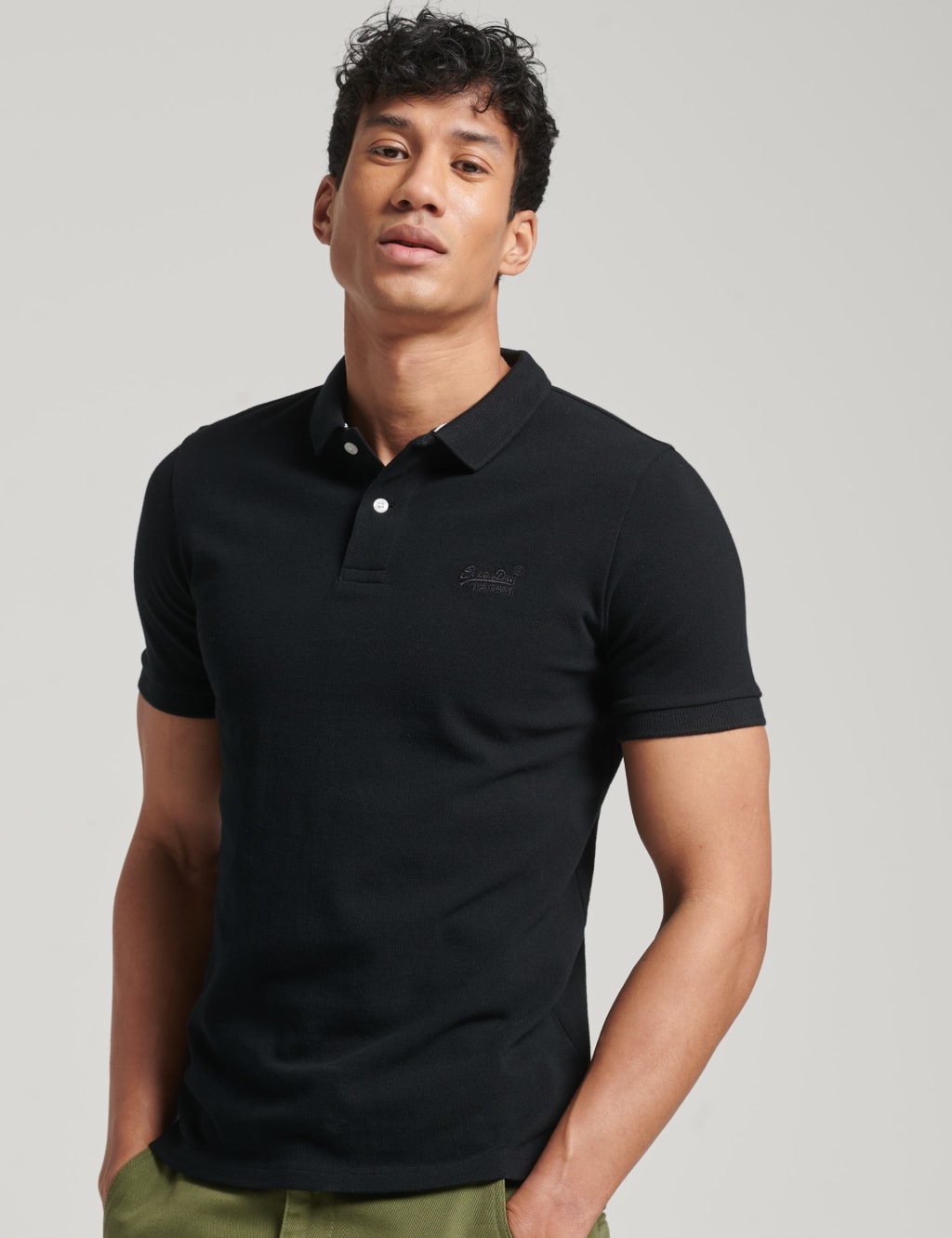 Pure Cotton Pique Polo Shirt 1 of 3