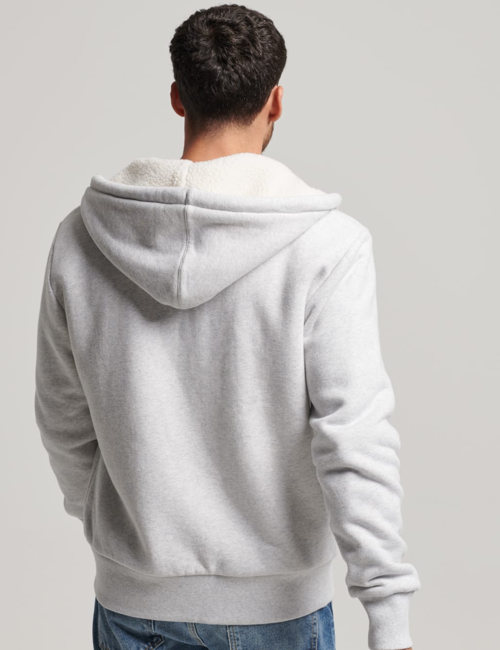 Mens slim fit zip up hoodie discount