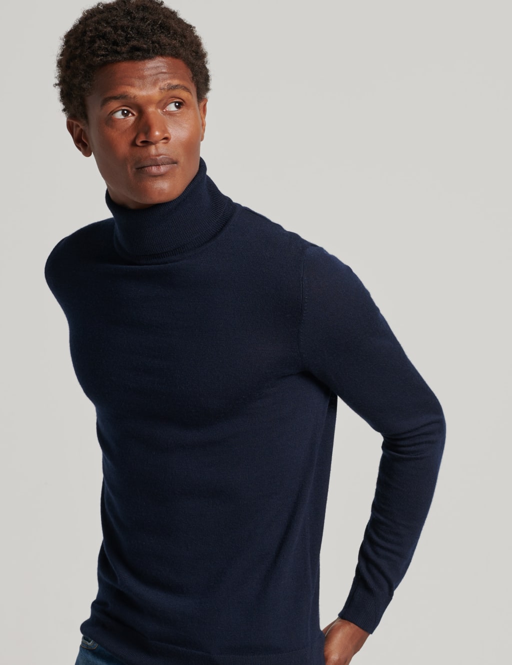 Superdry merino roll neck discount