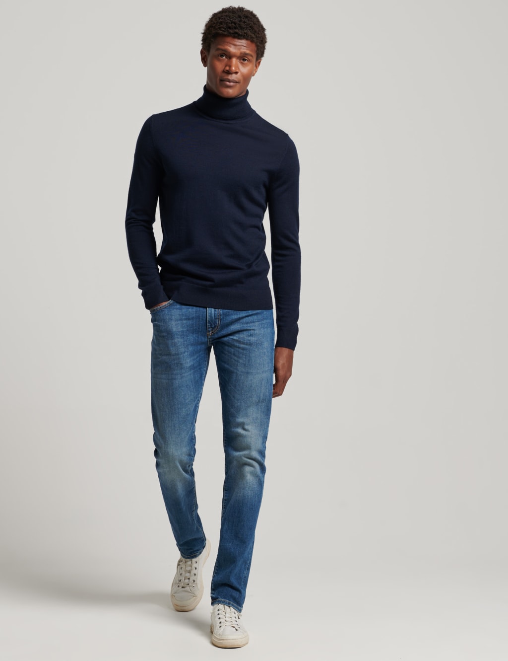 Superdry merino roll neck discount