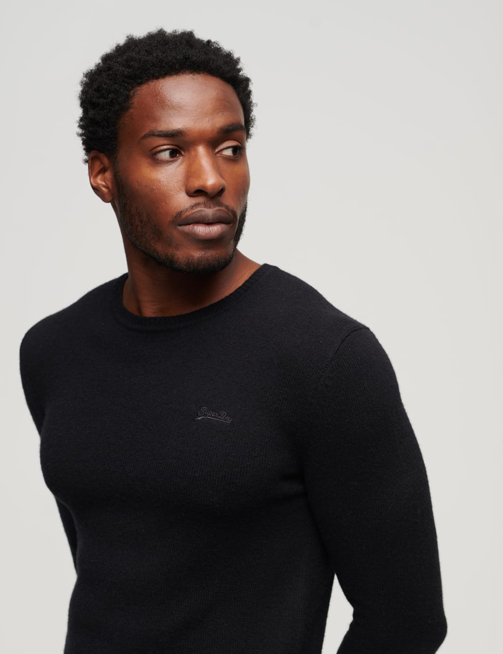 Wool Blend Ribbed Crew Neck Jumper 3 of 3