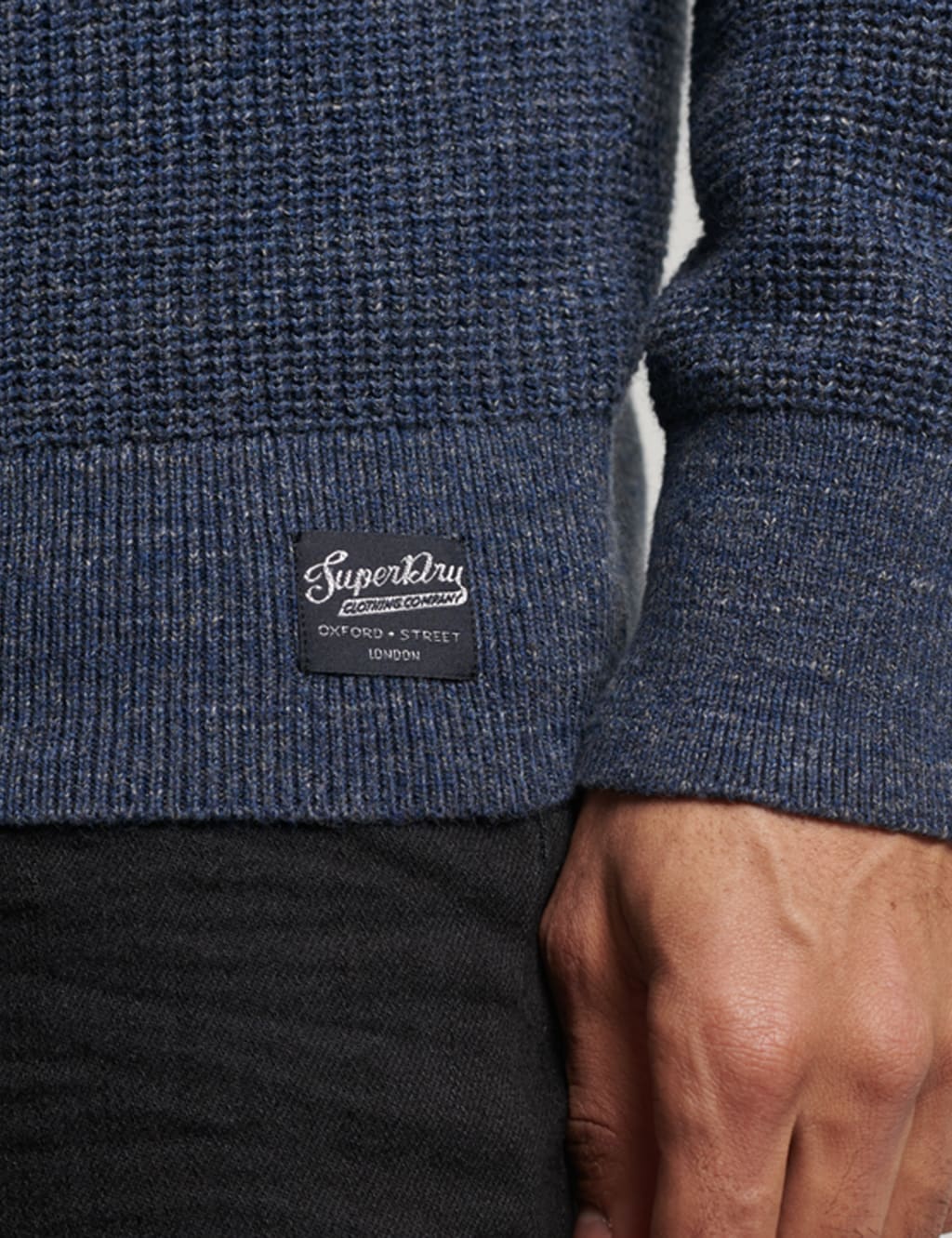 Pure Cotton Textured Crew Neck Jumper 3 of 5
