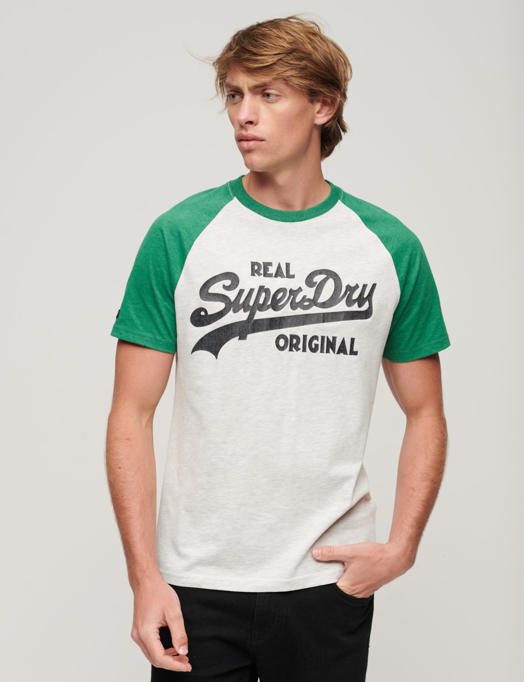 Pure Cotton Logo Print Crew Neck T-Shirt 1 of 3
