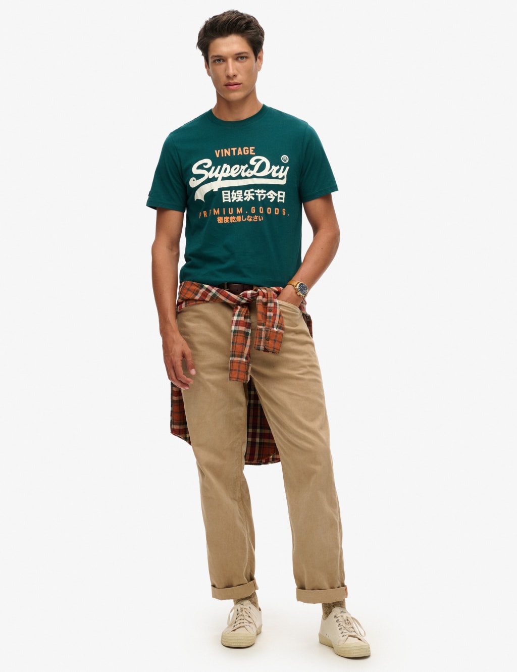 Cotton Rich Logo Graphic Crew Neck T-Shirt 2 of 4