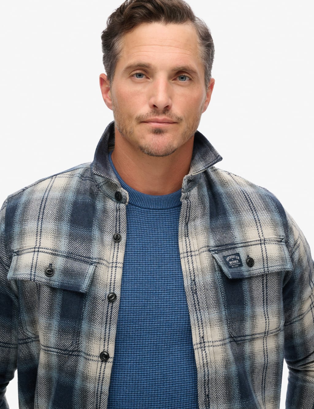 Wool Blend Check Overshirt 2 of 4