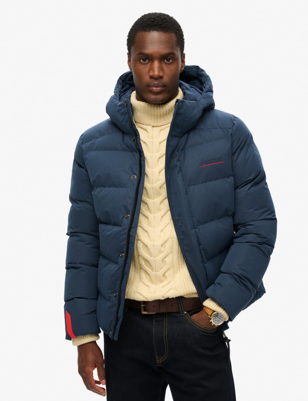Hooded Puffer Jacket Superdry M S