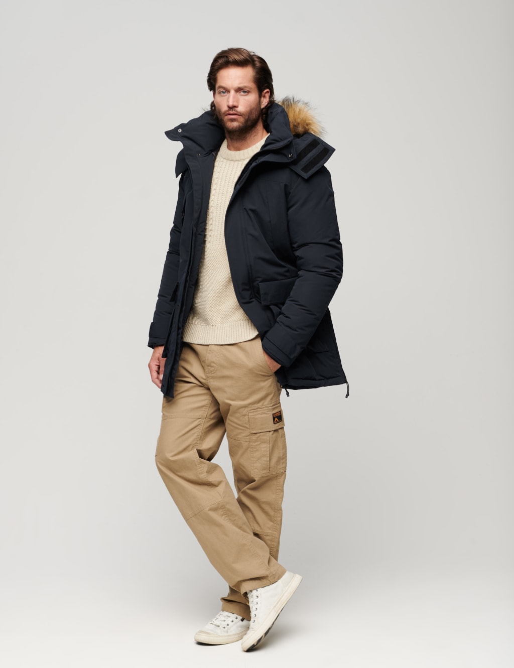 Mens parka hoodie online