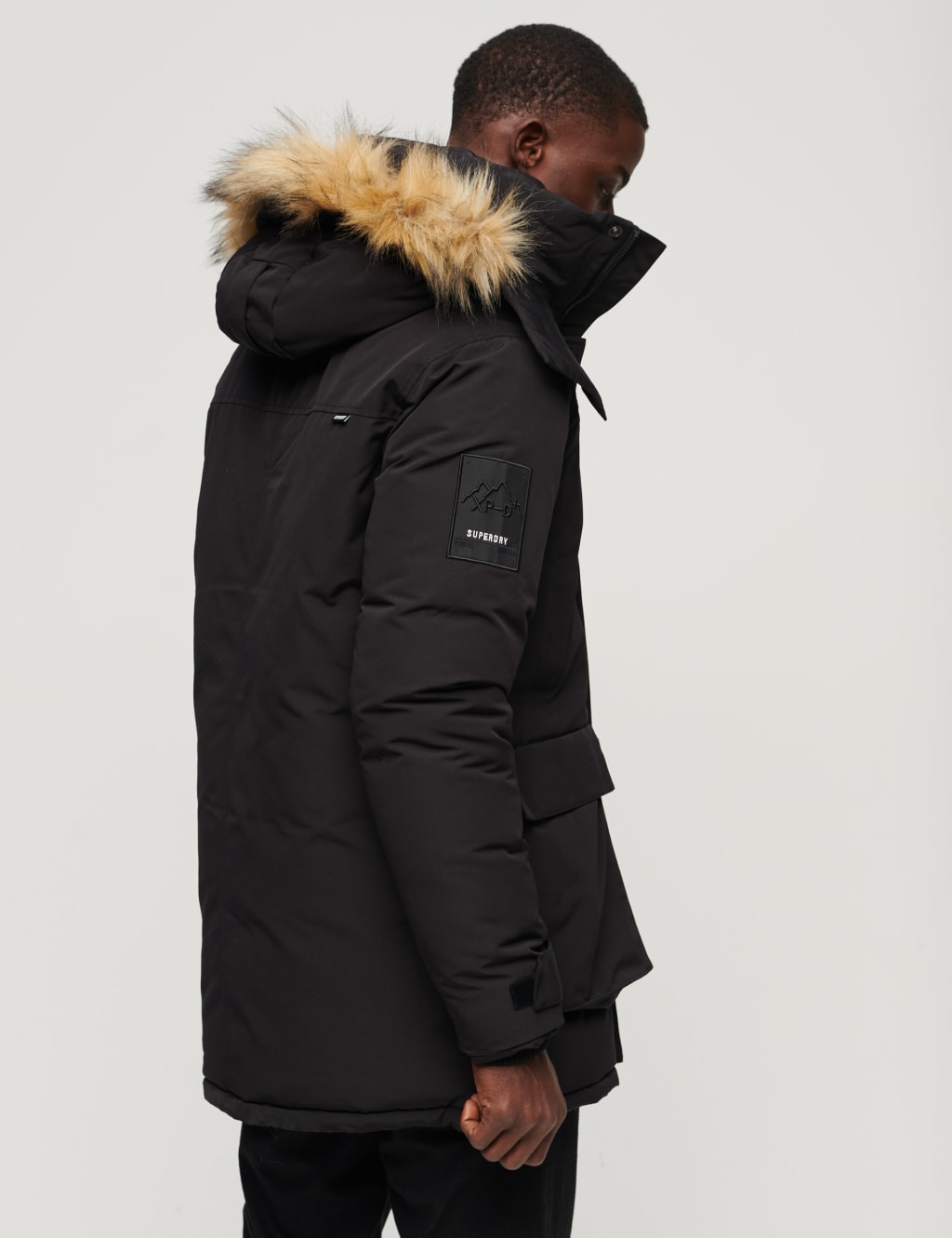 Superdry dark elements hooded parka jacket 2025