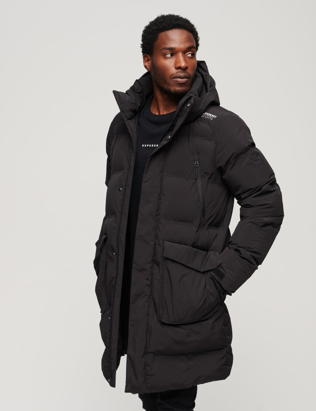 Superdry hooded coat top