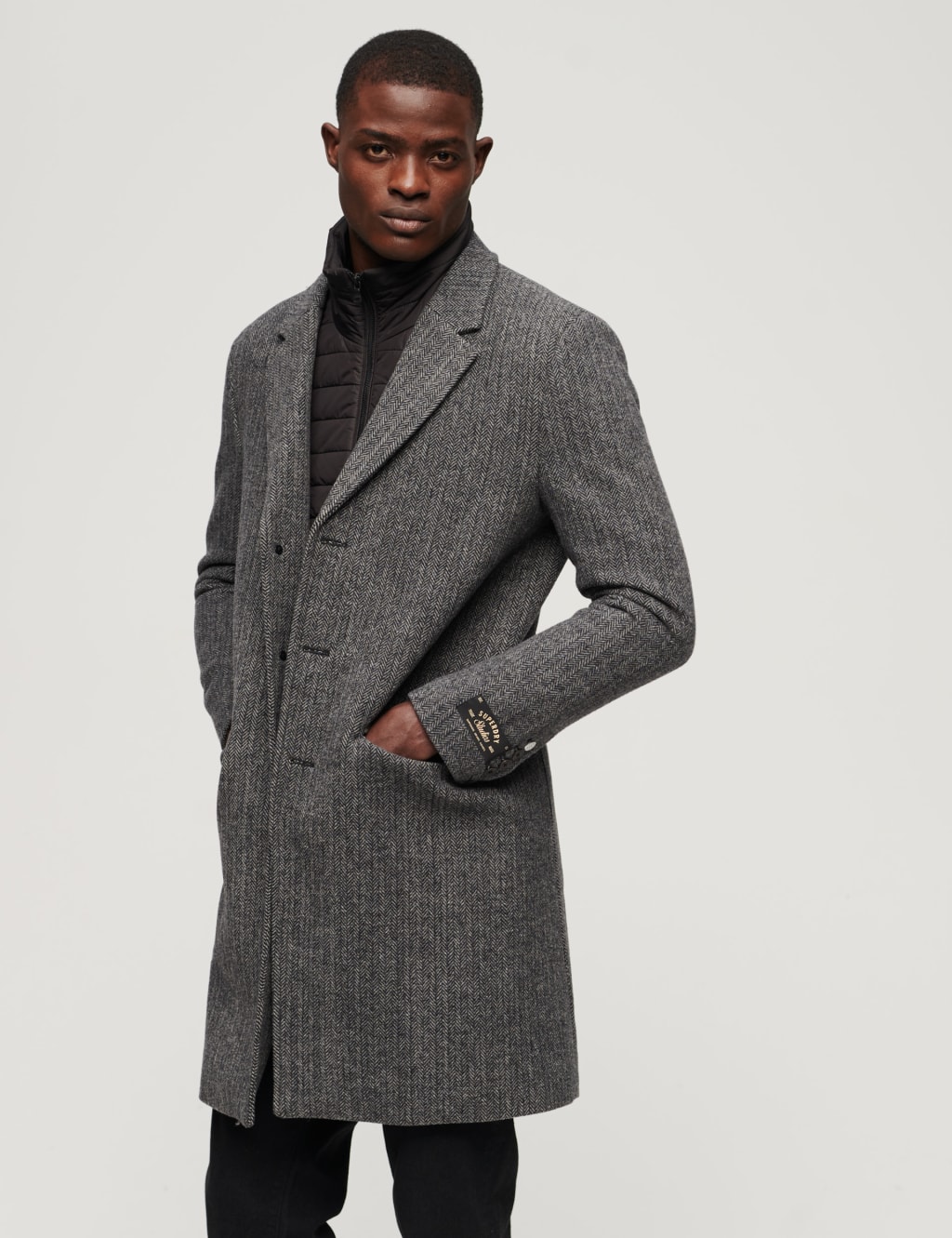 Superdry edit wool car coat discount