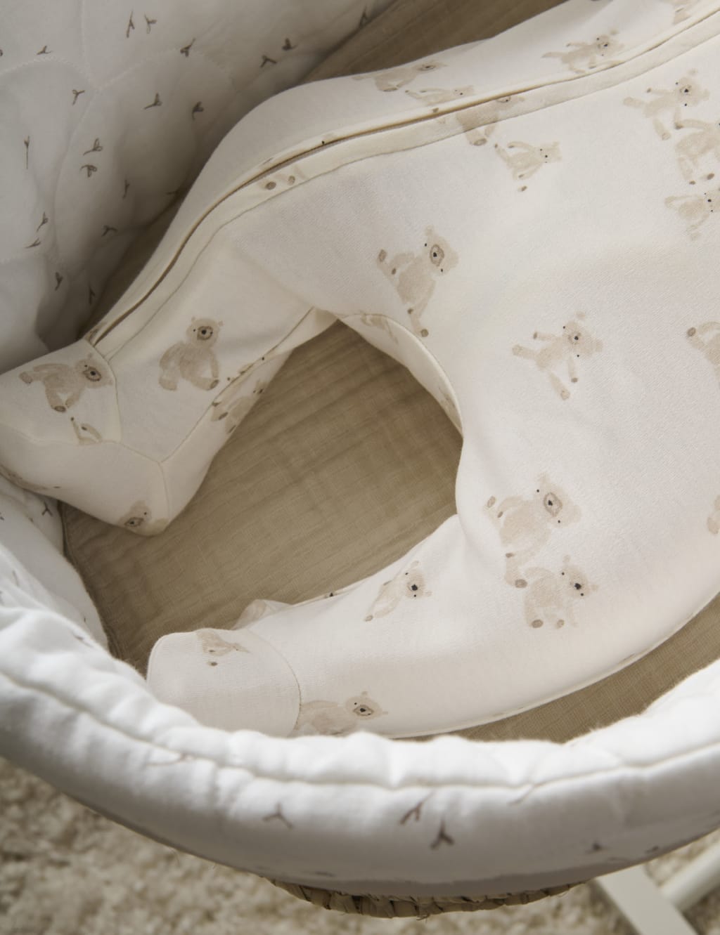 Teddy Bear Print All In One (6½lbs-1 Yrs) 4 of 5