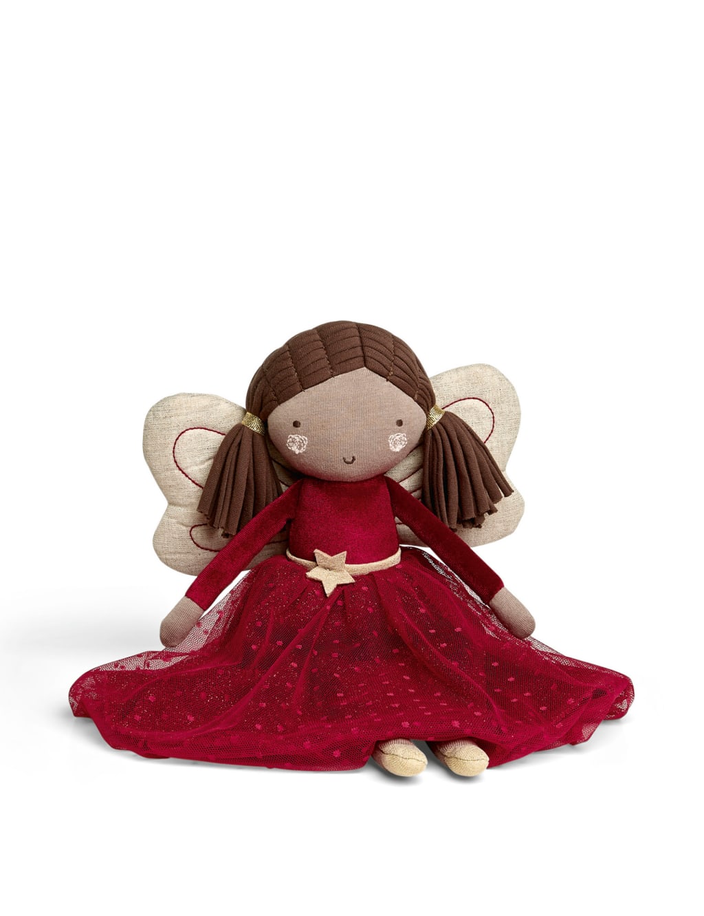 Christmas Soft Toy - Red Fairy 1 of 6