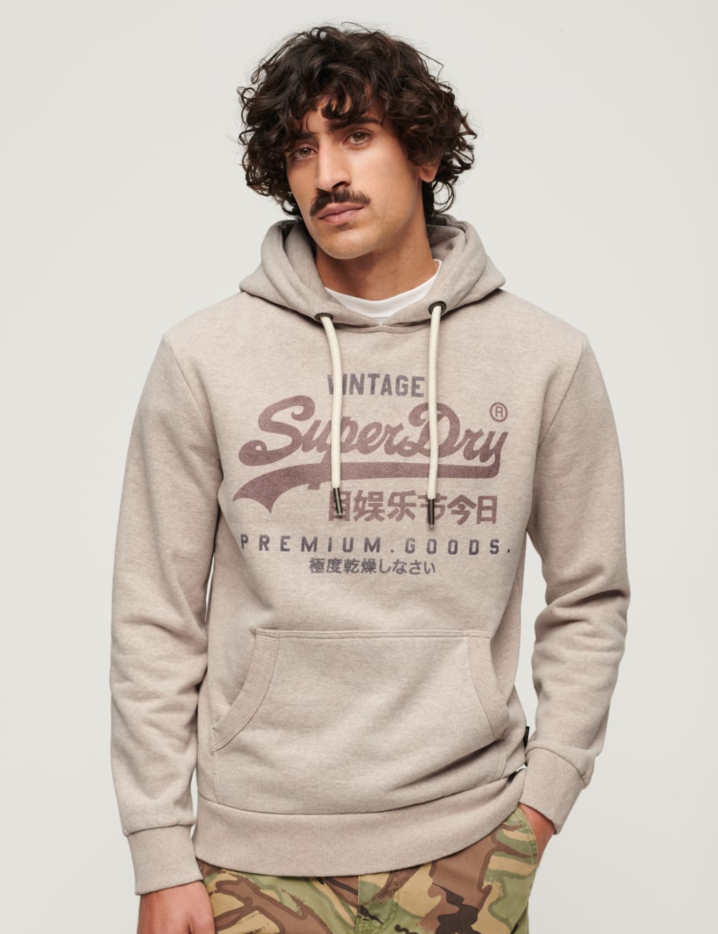 Cotton Rich Vintage Logo Hoodie