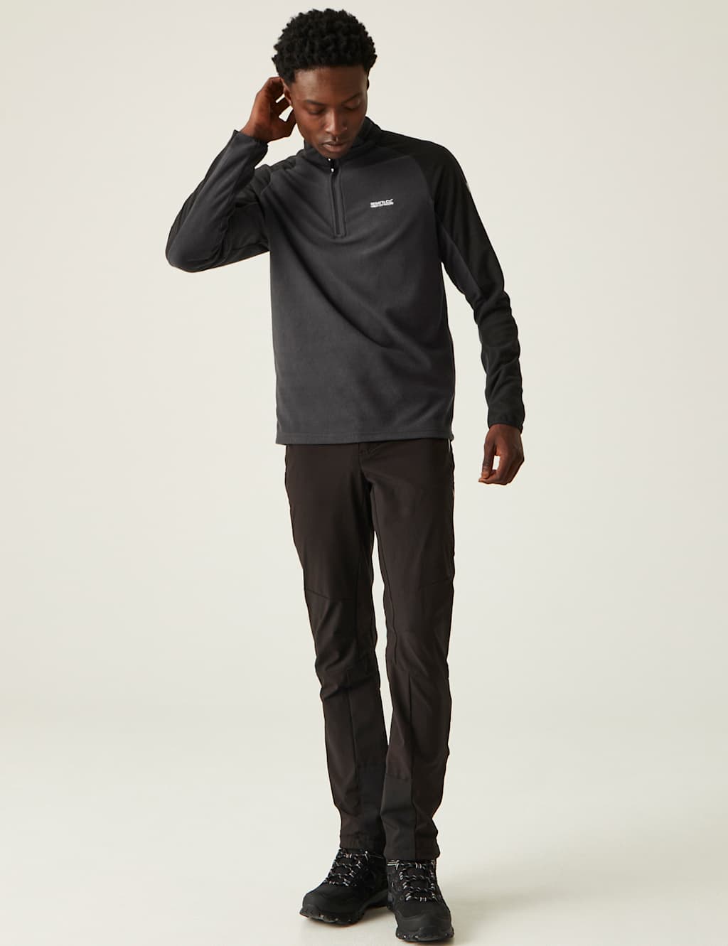 Colour Block Funnel Neck Half Zip Jumper 1 of 5