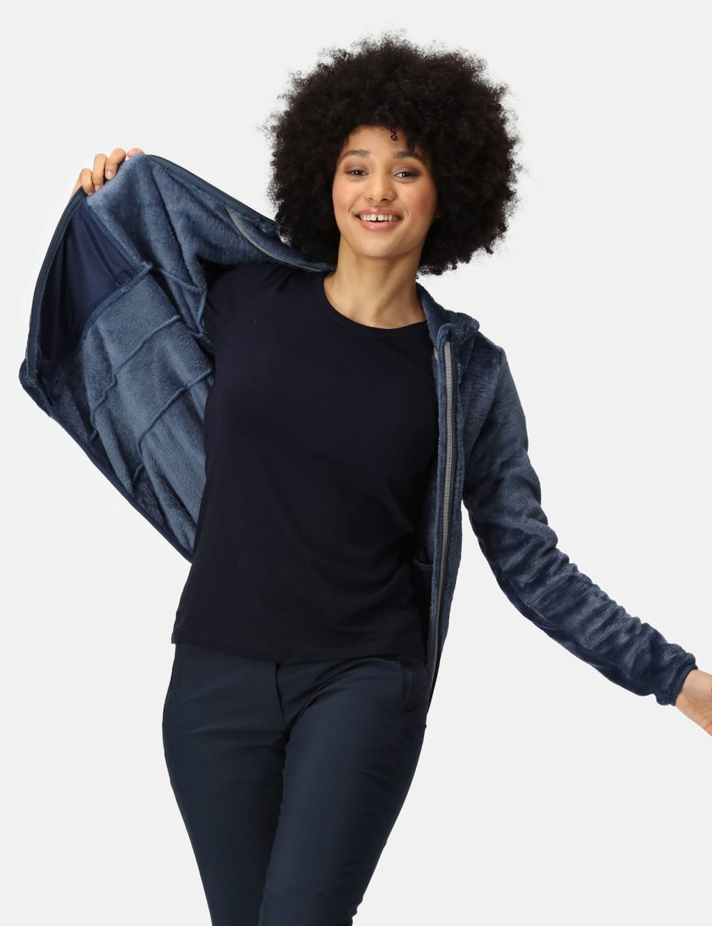 Julissa III Zip Up Textured Hooded Fleece 5 of 6