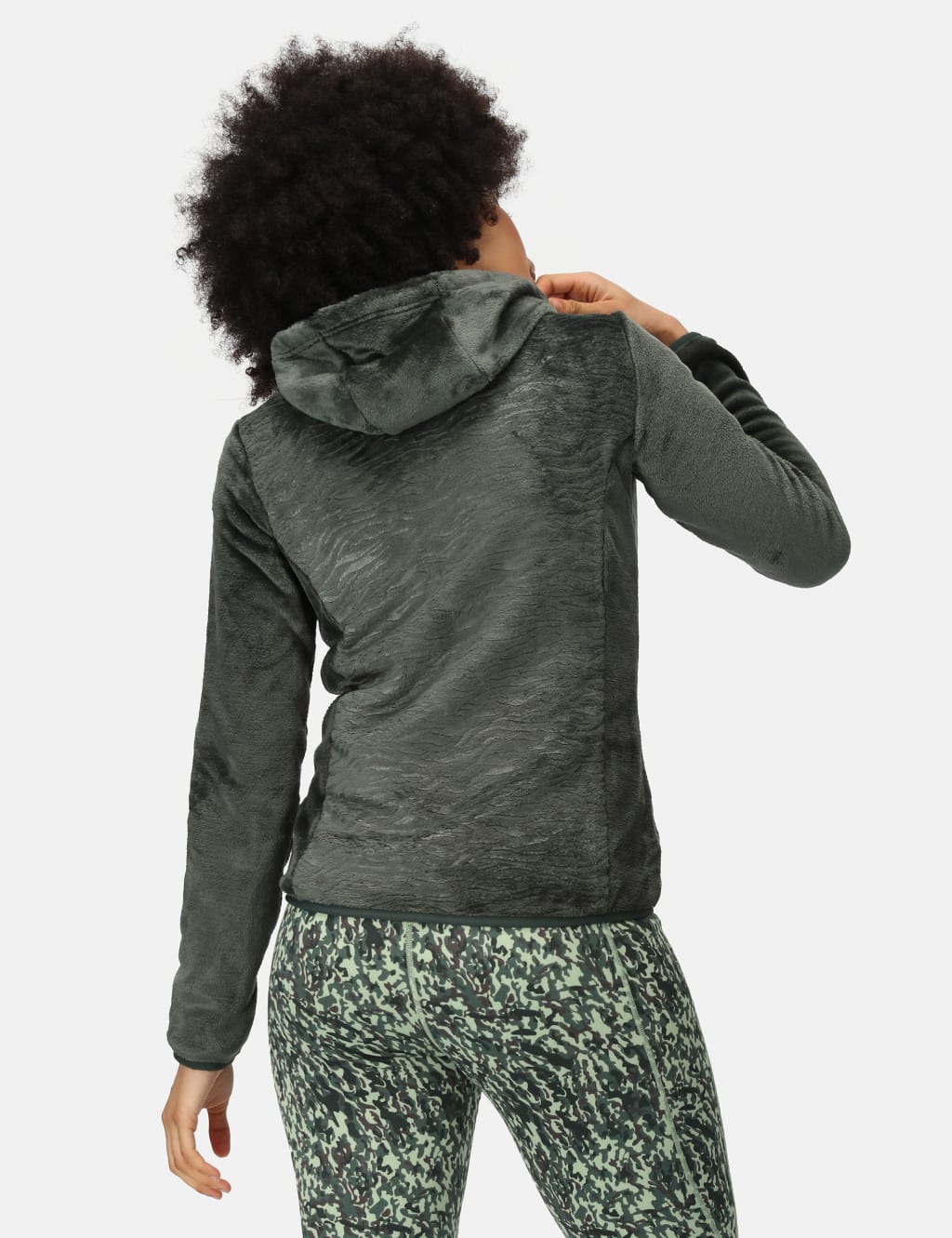 Julissa III Zip Up Textured Hooded Fleece 4 of 7