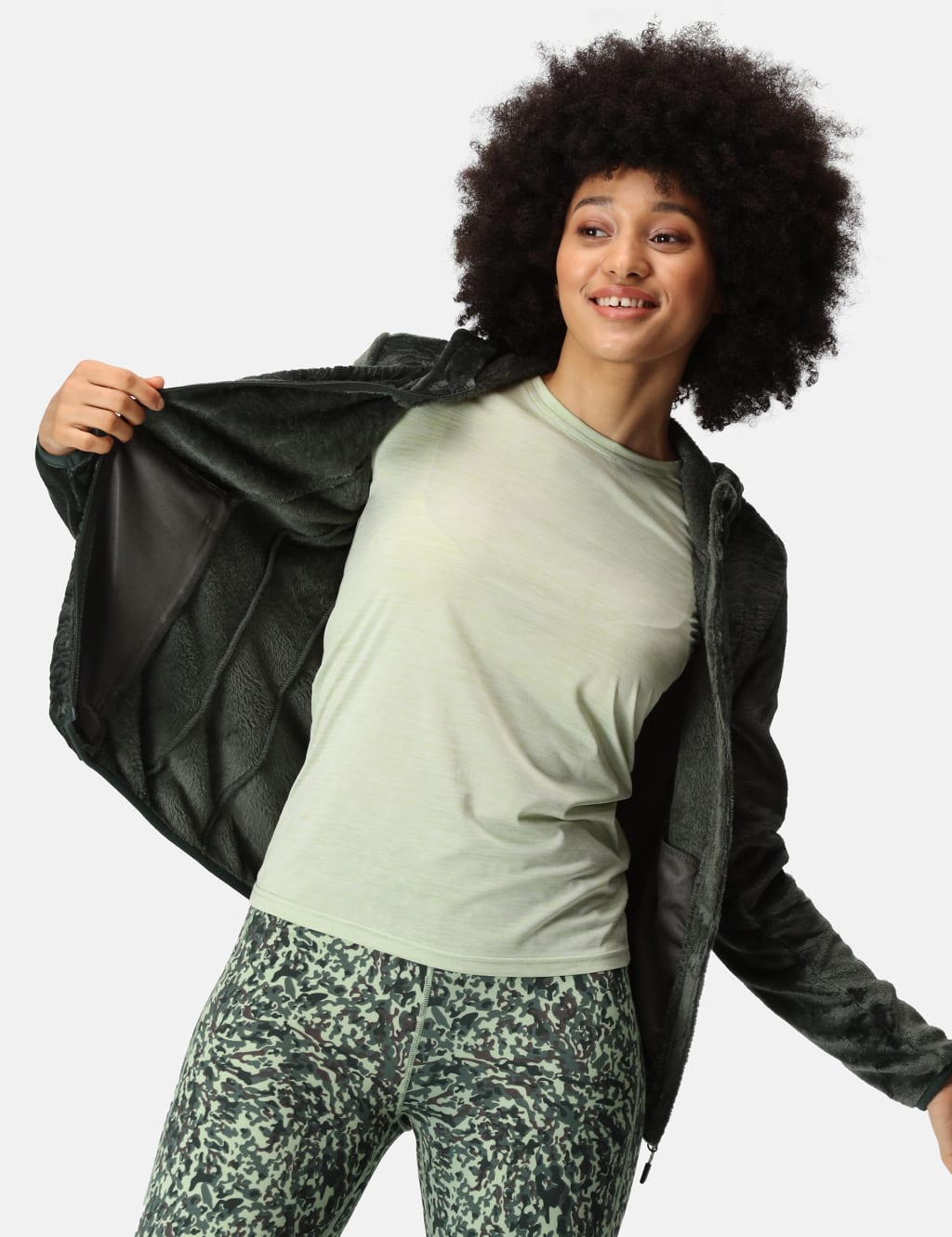 Julissa III Zip Up Textured Hooded Fleece 5 of 7