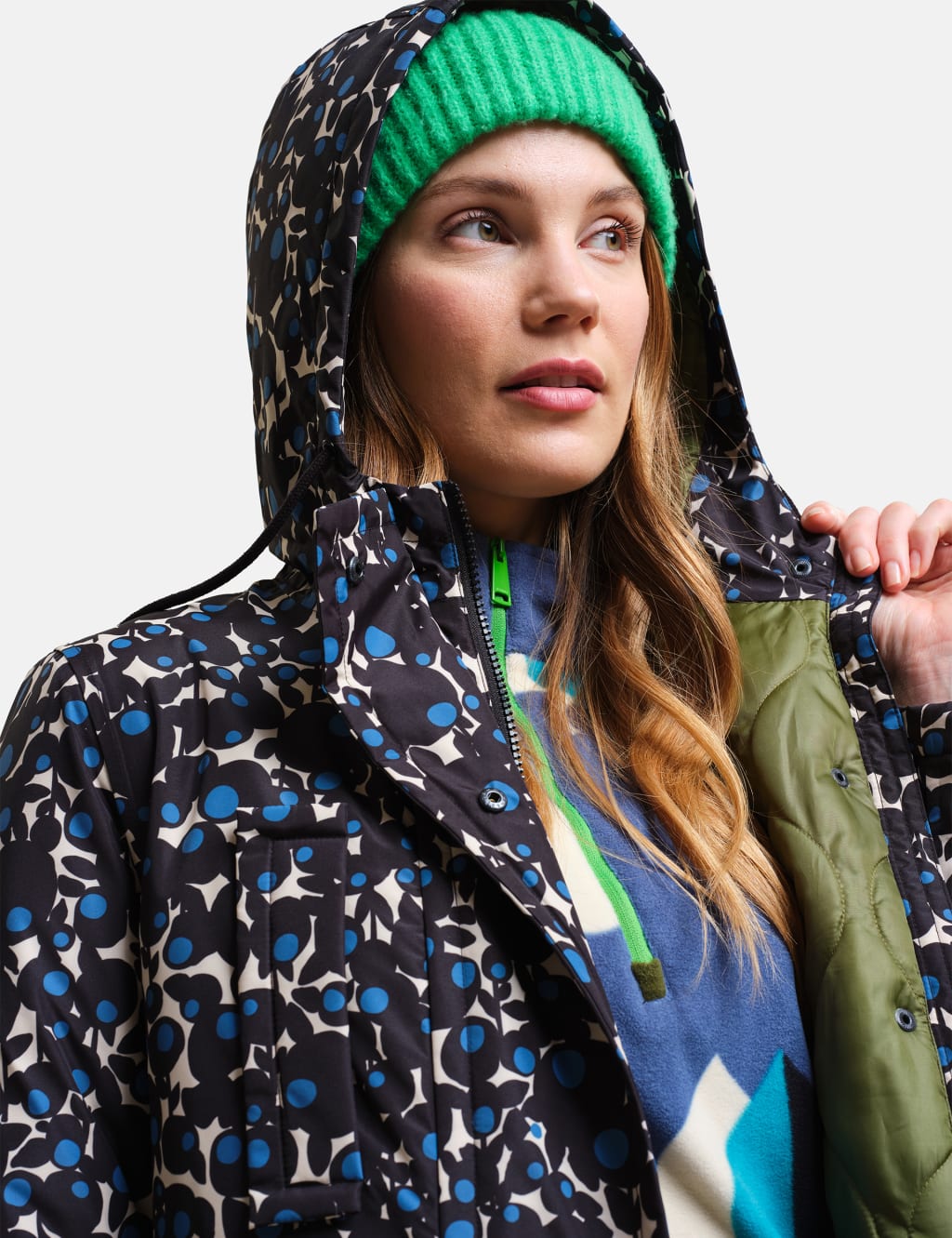 Orla Kiely Waterproof Hooded Parka Coat Regatta M S