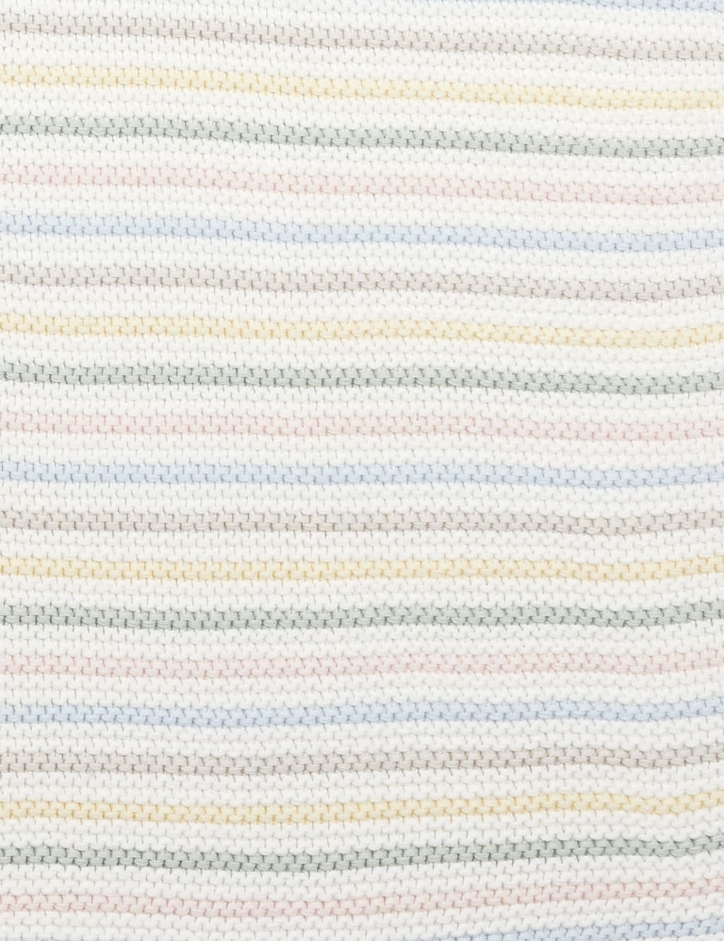 Knitted Pastel Stripe Shawl 4 of 4