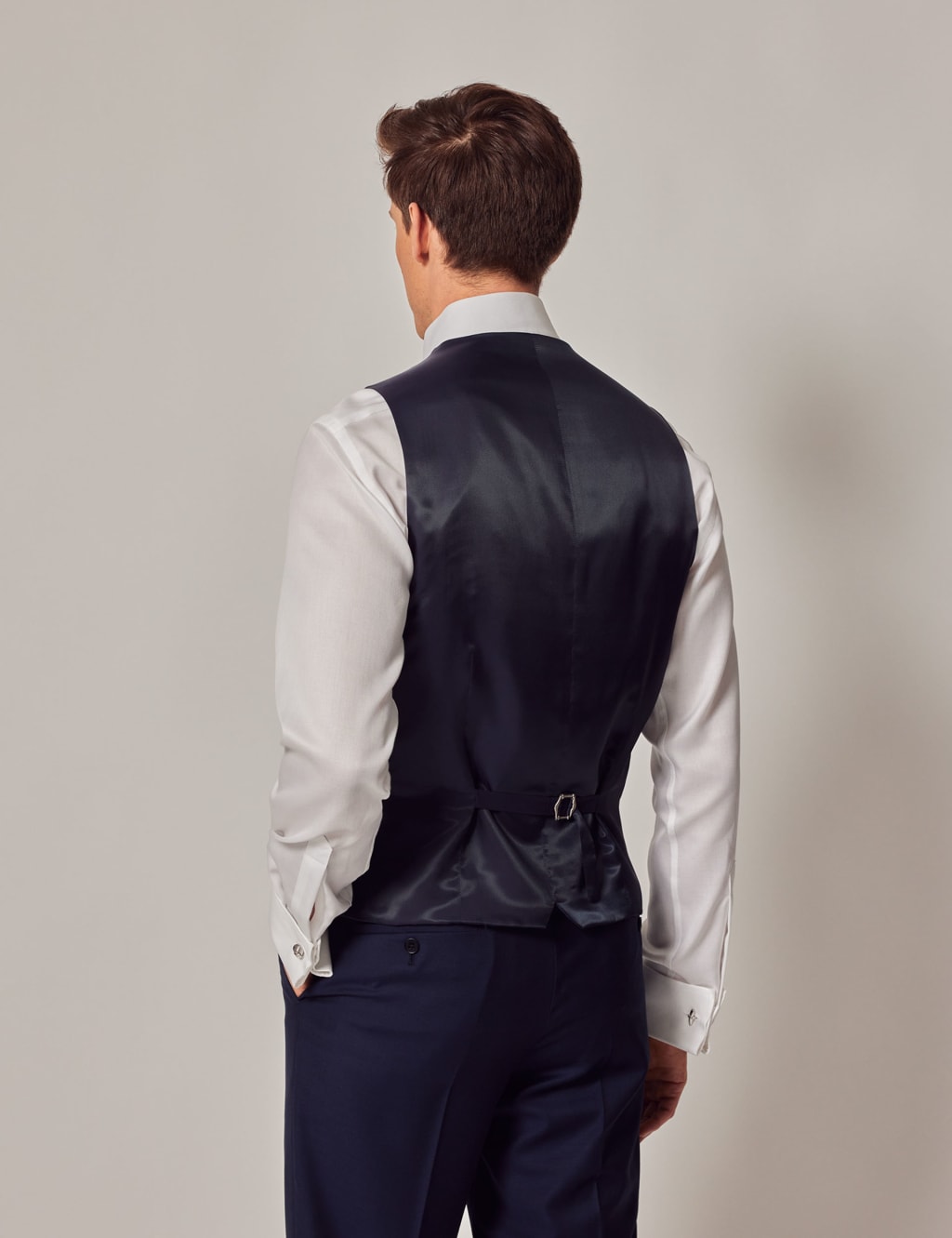 Slim Fit Pure Wool Twill Waistcoat 3 of 7