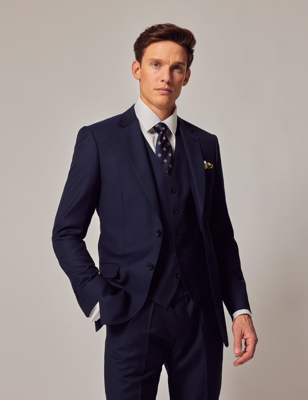 Slim Fit Pure Wool Twill Waistcoat 7 of 7
