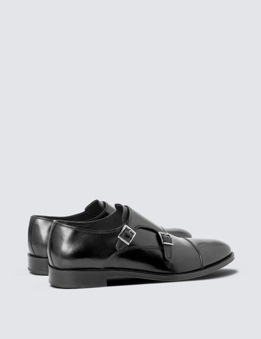 Wide Fit Leather Double Monk Strap Shoes Hawes Curtis M S