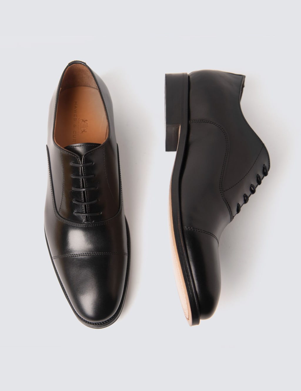 Wide Fit Leather Oxford Shoes 2 of 4