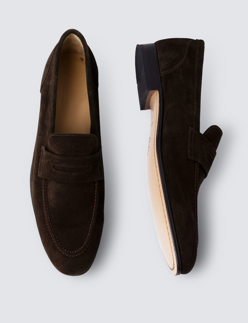 Suede Slip On Loafers