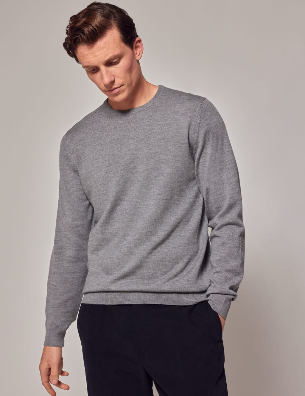 Pure Merino Wool Crew Neck Jumper 2 of 6