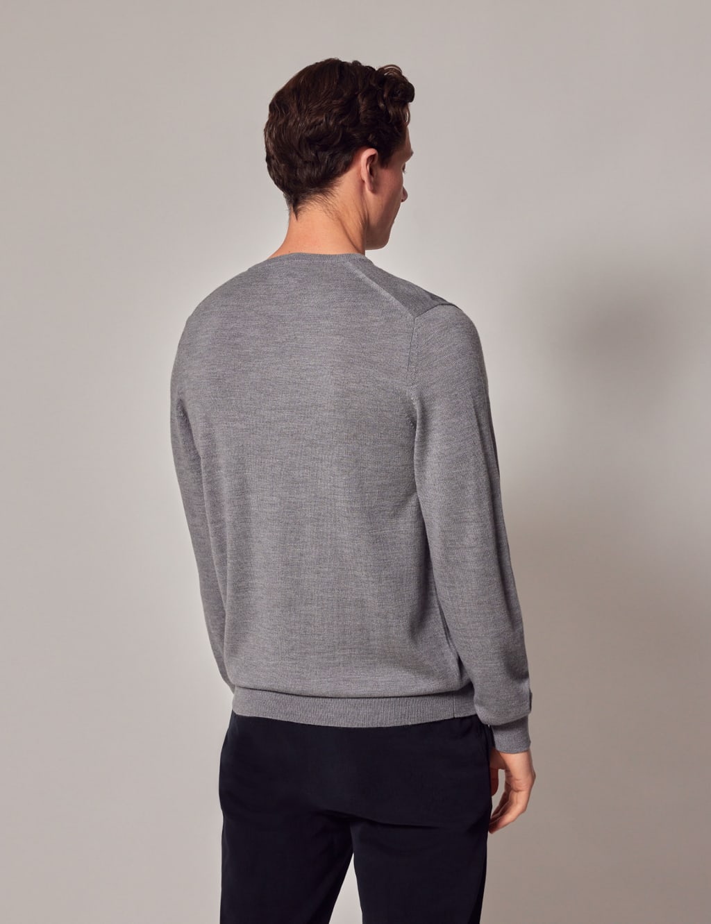 Pure Merino Wool Crew Neck Jumper 3 of 6