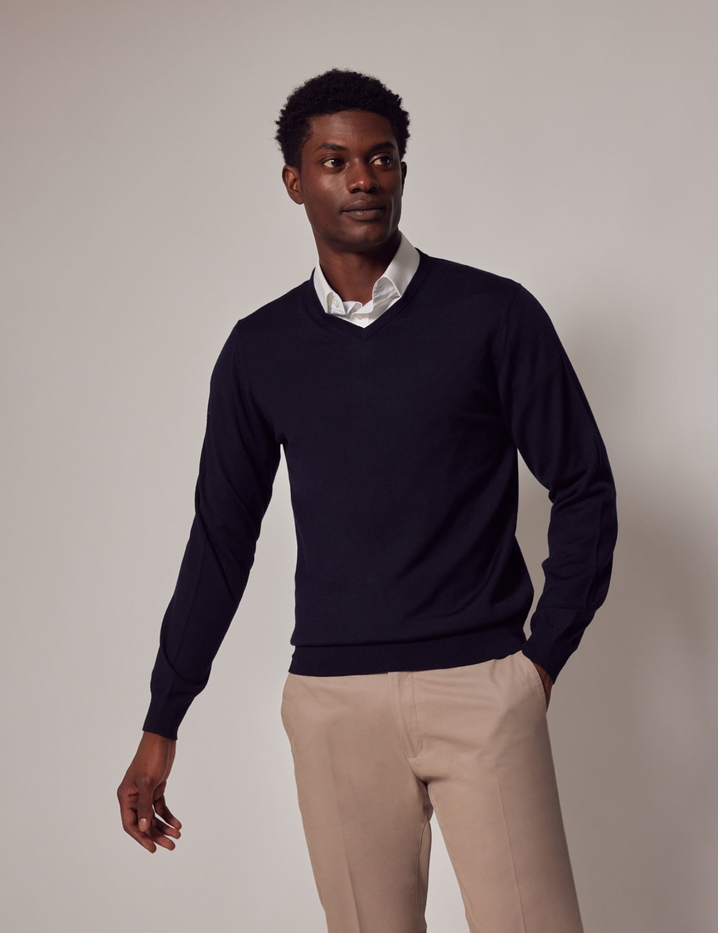 Pure Merino Wool V-Neck Jumper 2 of 6