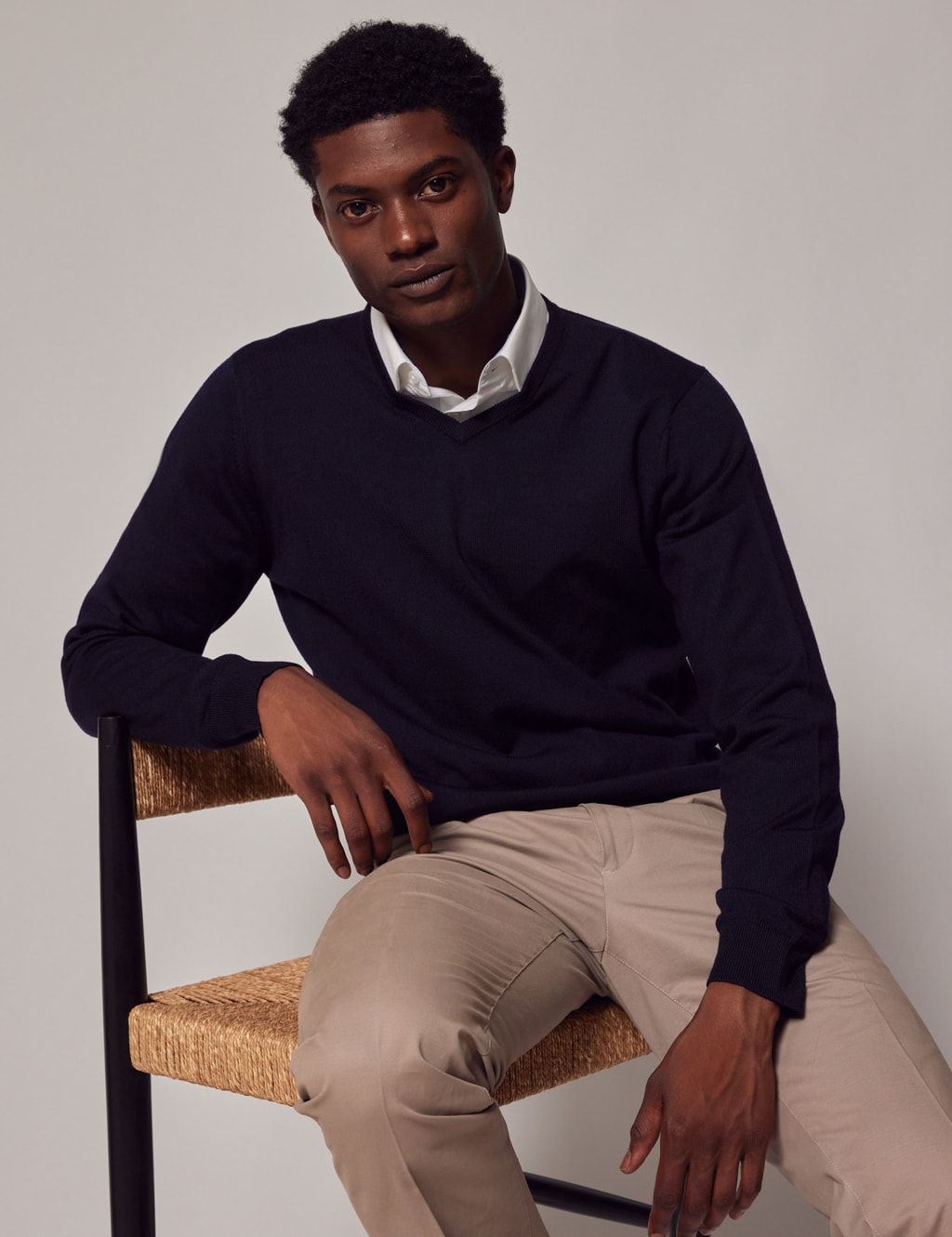 Pure Merino Wool V-Neck Jumper 4 of 6