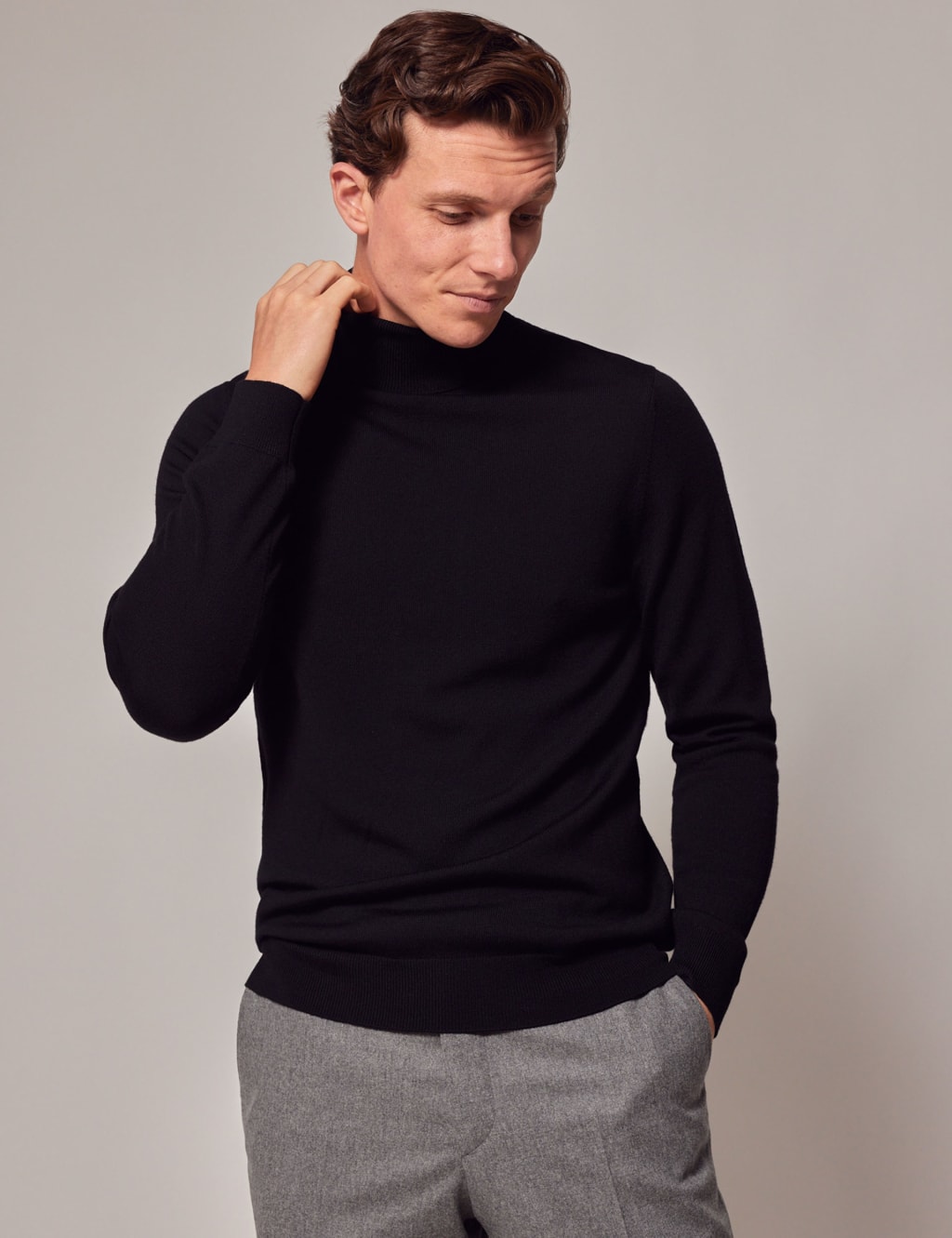 Pure Merino Wool Roll Neck Jumper 2 of 7