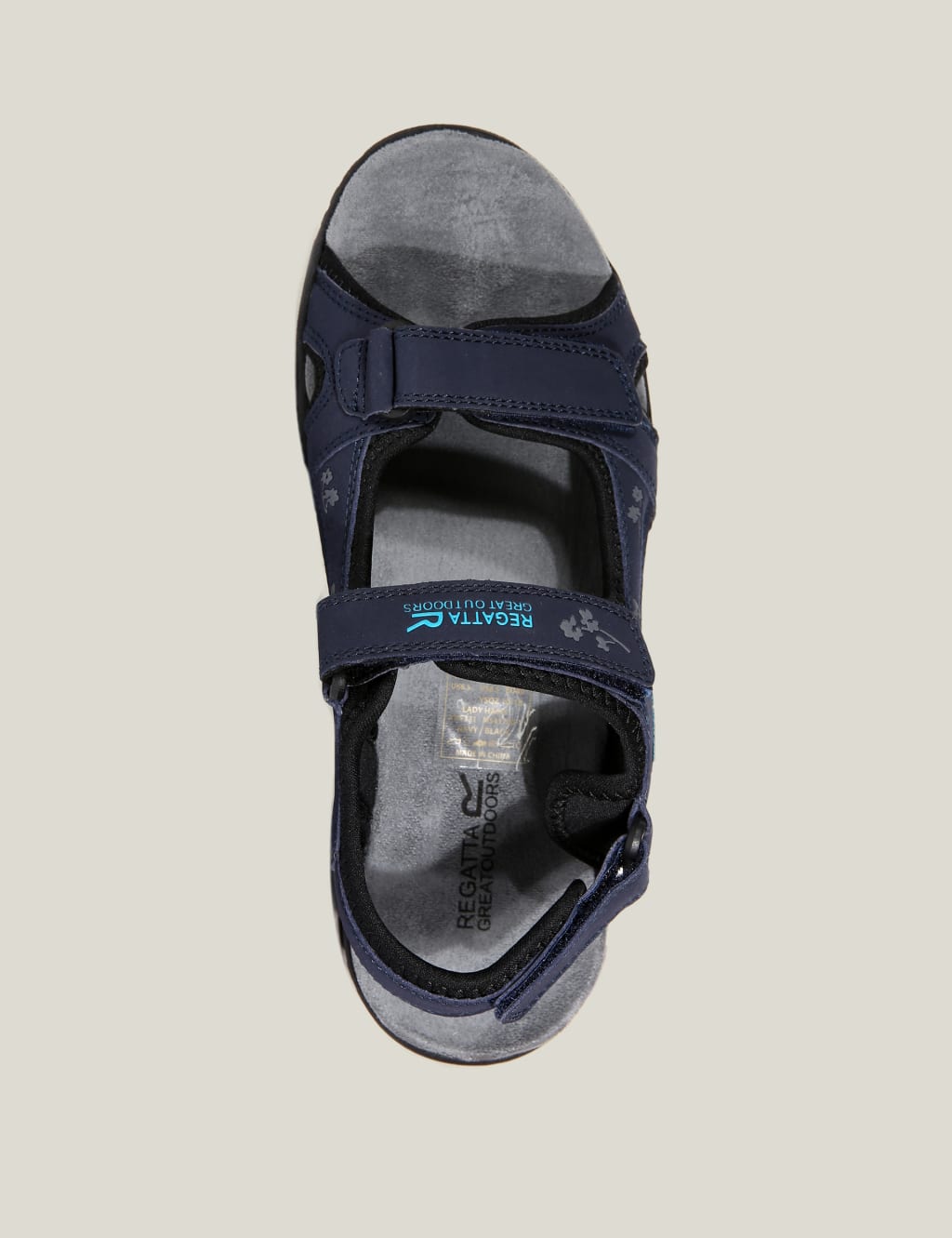 Lady Haris Floral Footbed Walking Sandals 5 of 5