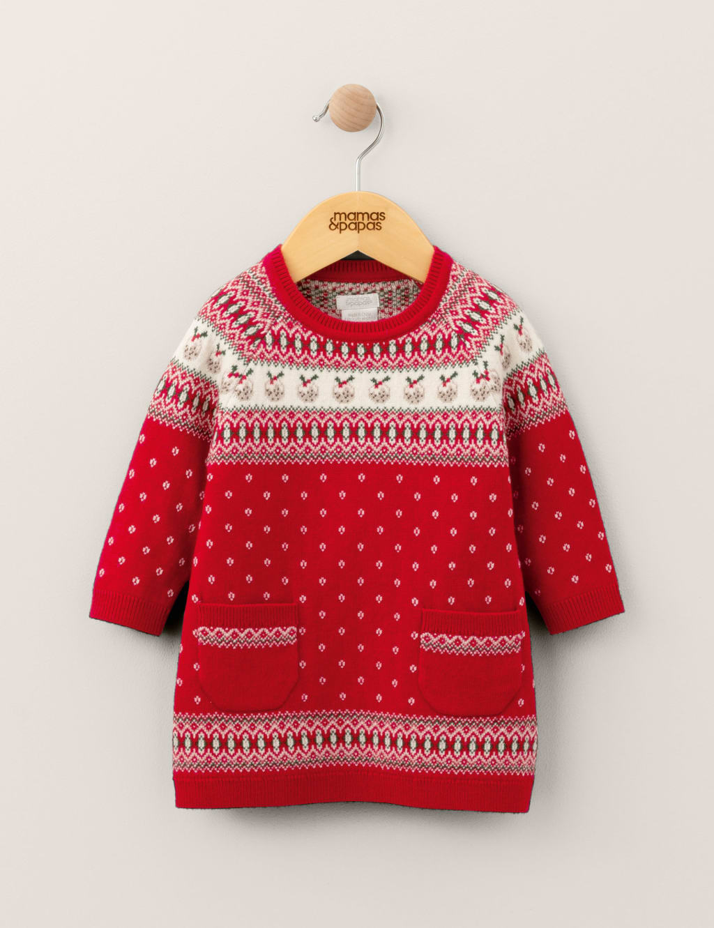 Fairisle Christmas Dress (0-3 Yrs) 3 of 3