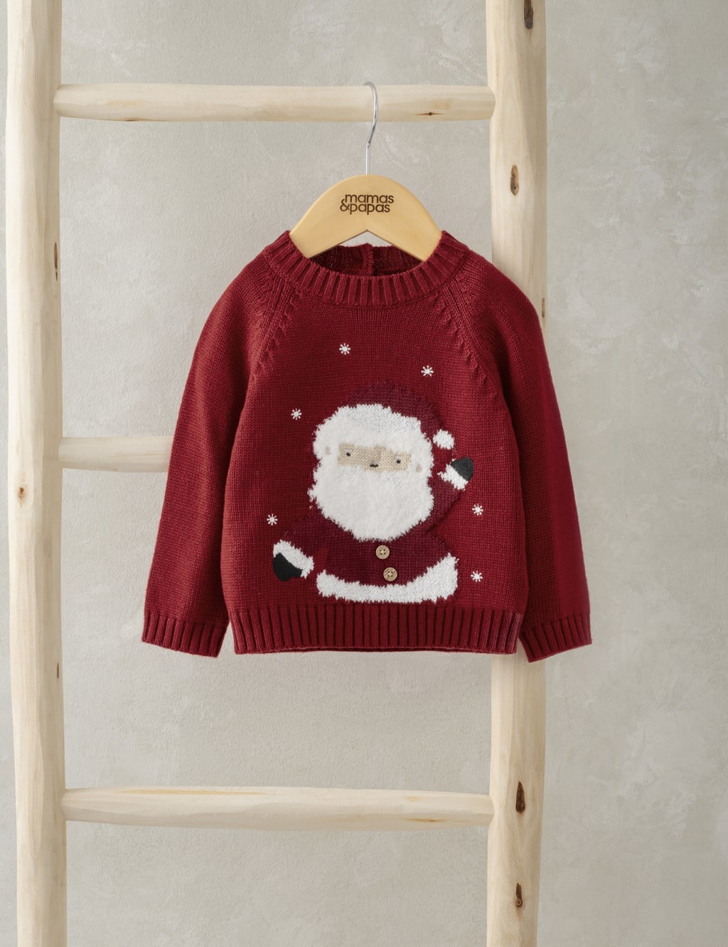 Knitted Christmas Jumper with Wool (0-3 Yrs) 4 of 4
