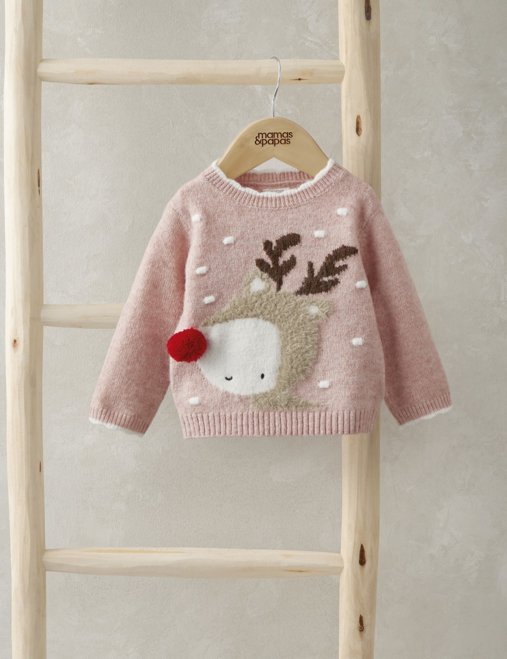 Knitted Reindeer Jumper 0 3 Yrs Mamas Papas M S