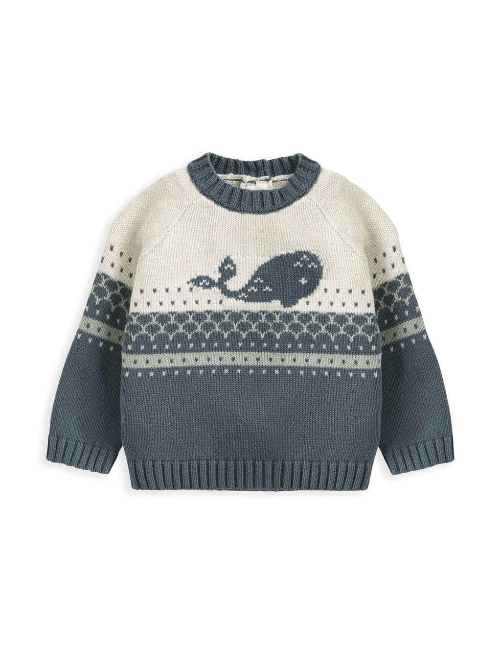 Pure Cotton Knitted Jumper (0-12 Mths) 2 of 2