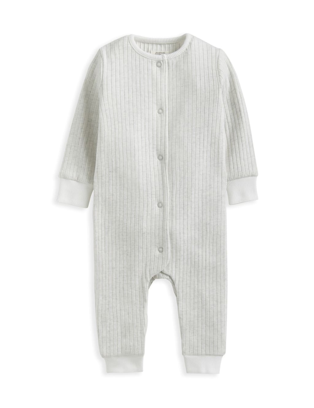 Pure Cotton Ribbed Romper (0-6 Mths) 2 of 2