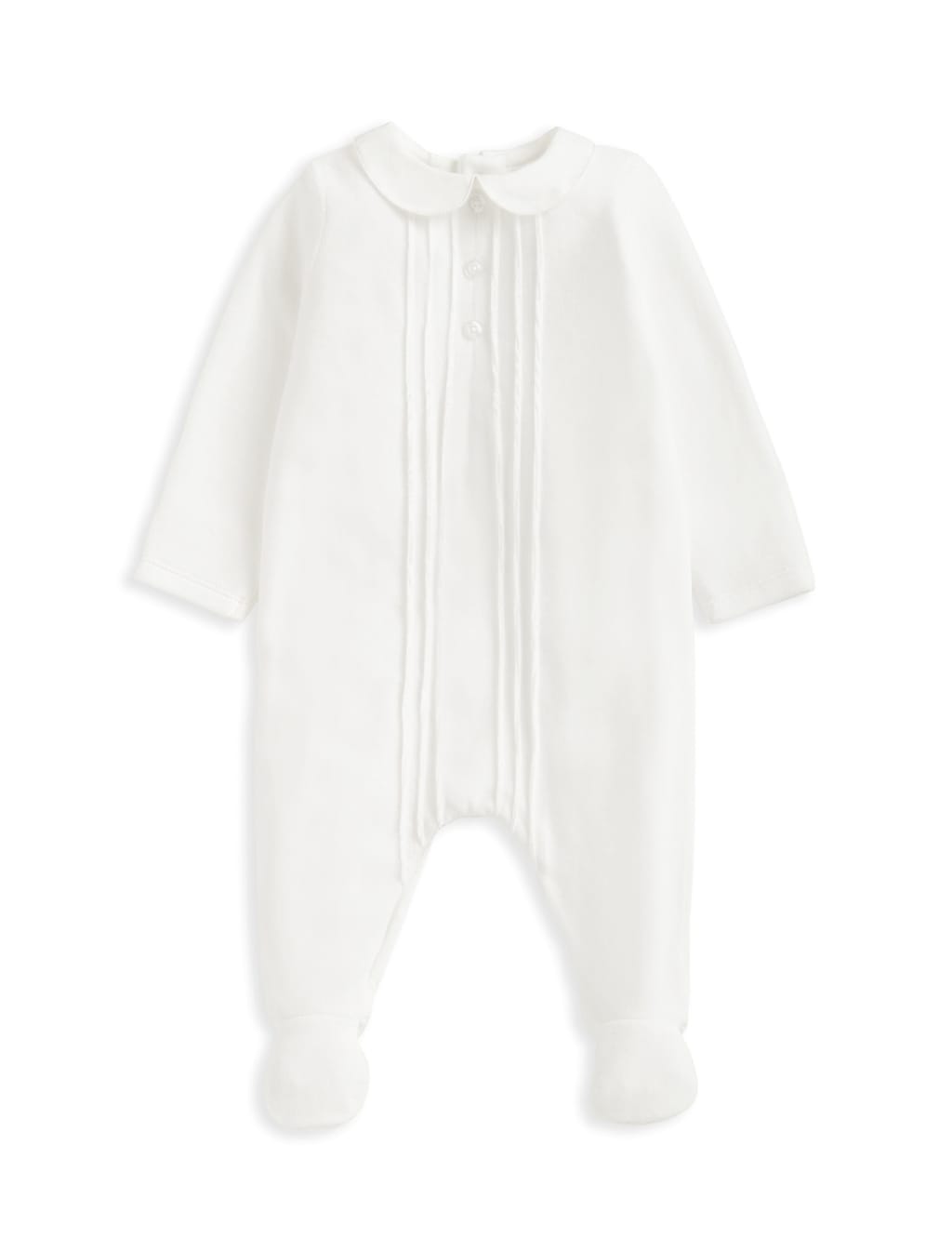 Cotton Rich Velour Sleepsuit (0-6 Mths) 2 of 5
