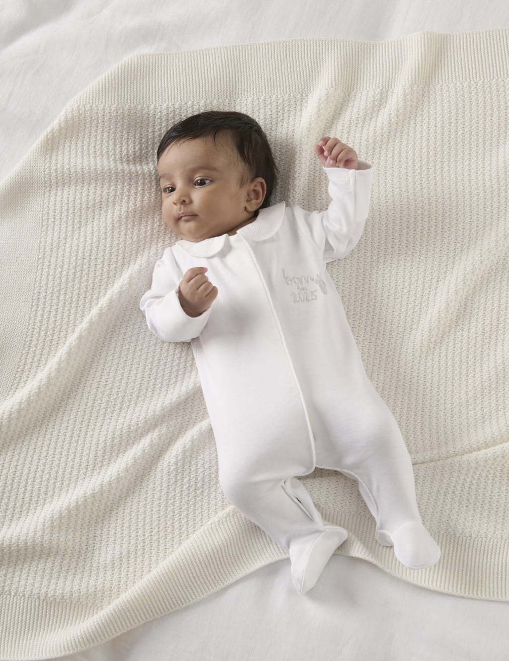 Pure Cotton Born in 2025 Sleepsuit (0-6 Mths) 4 of 5