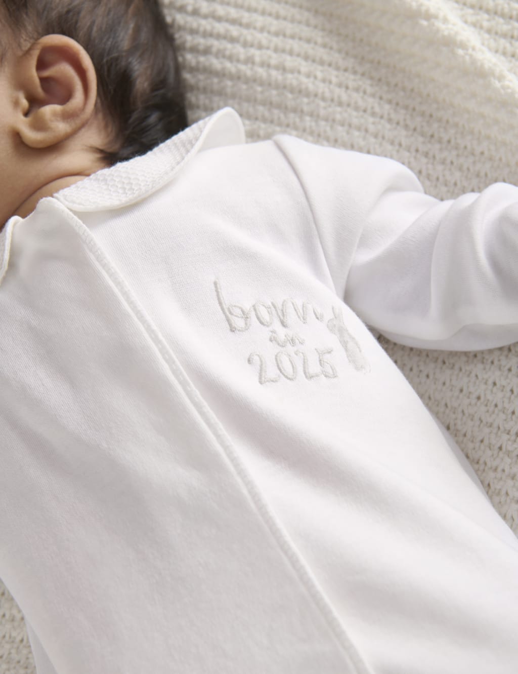 Pure Cotton Born in 2025 Sleepsuit (0-6 Mths) 5 of 5