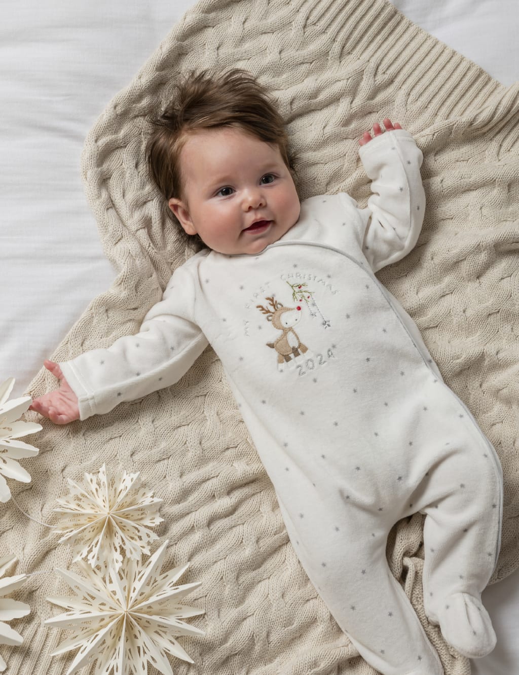 Cotton Rich My First Christmas Sleepsuit (0-12 Mths) 3 of 4