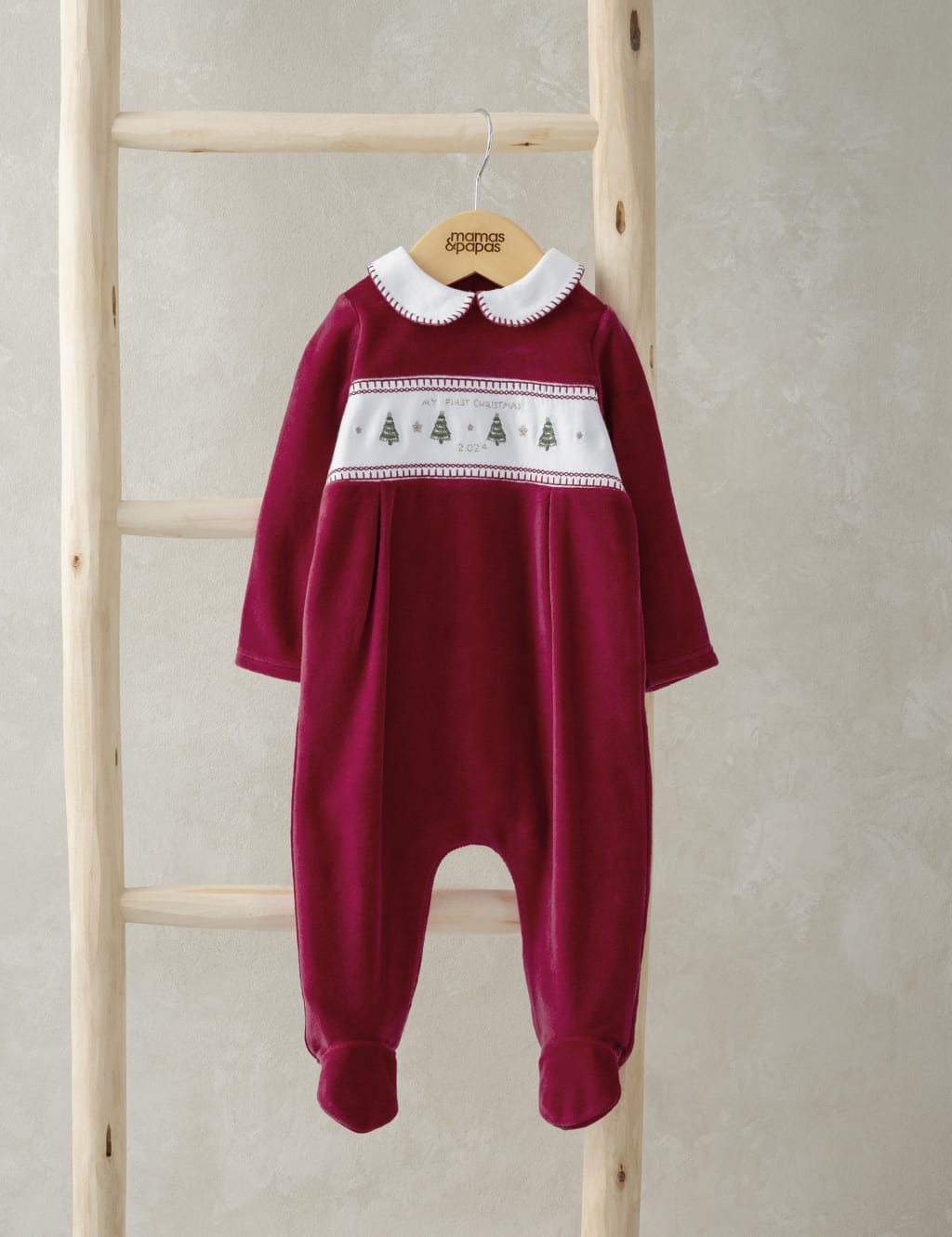 Cotton Rich My First Christmas Sleepsuit 0 12 Mths Mamas Papas M S
