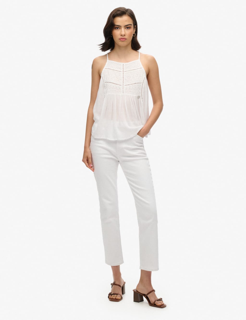 Lace Insert Cami Top 4 of 7
