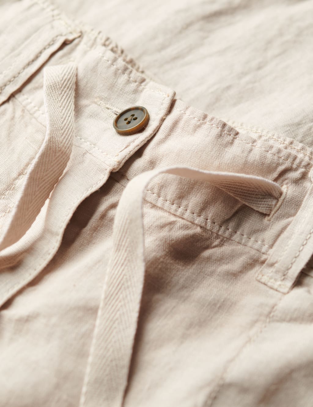 Pure Linen Wide Leg Trousers 6 of 7